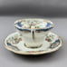 Foley Teacup And Saucer Broadway Bird Pattern England Blue Accents