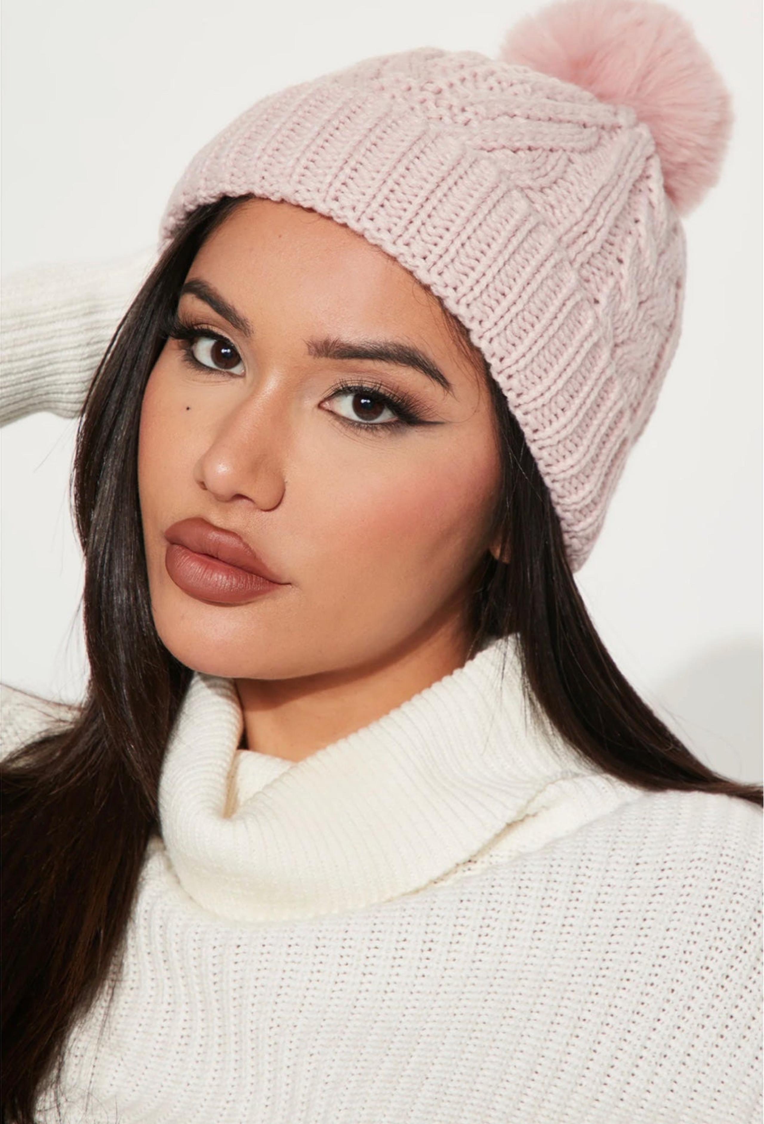Mommy and Me beanie set Blush Pink
