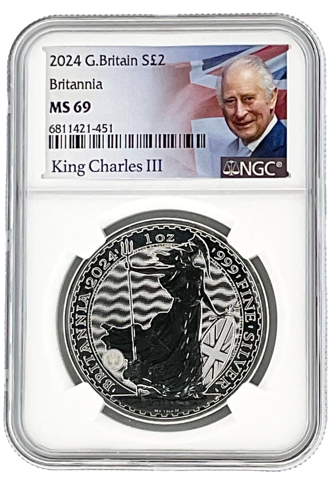 2024 Great Britain 1oz Britannia Coin NGC MS69 - King Label