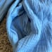 J. Crew NWT Squareneck Soft Guaze Dress in Chambray Blue Sz Small Puff Sleeve