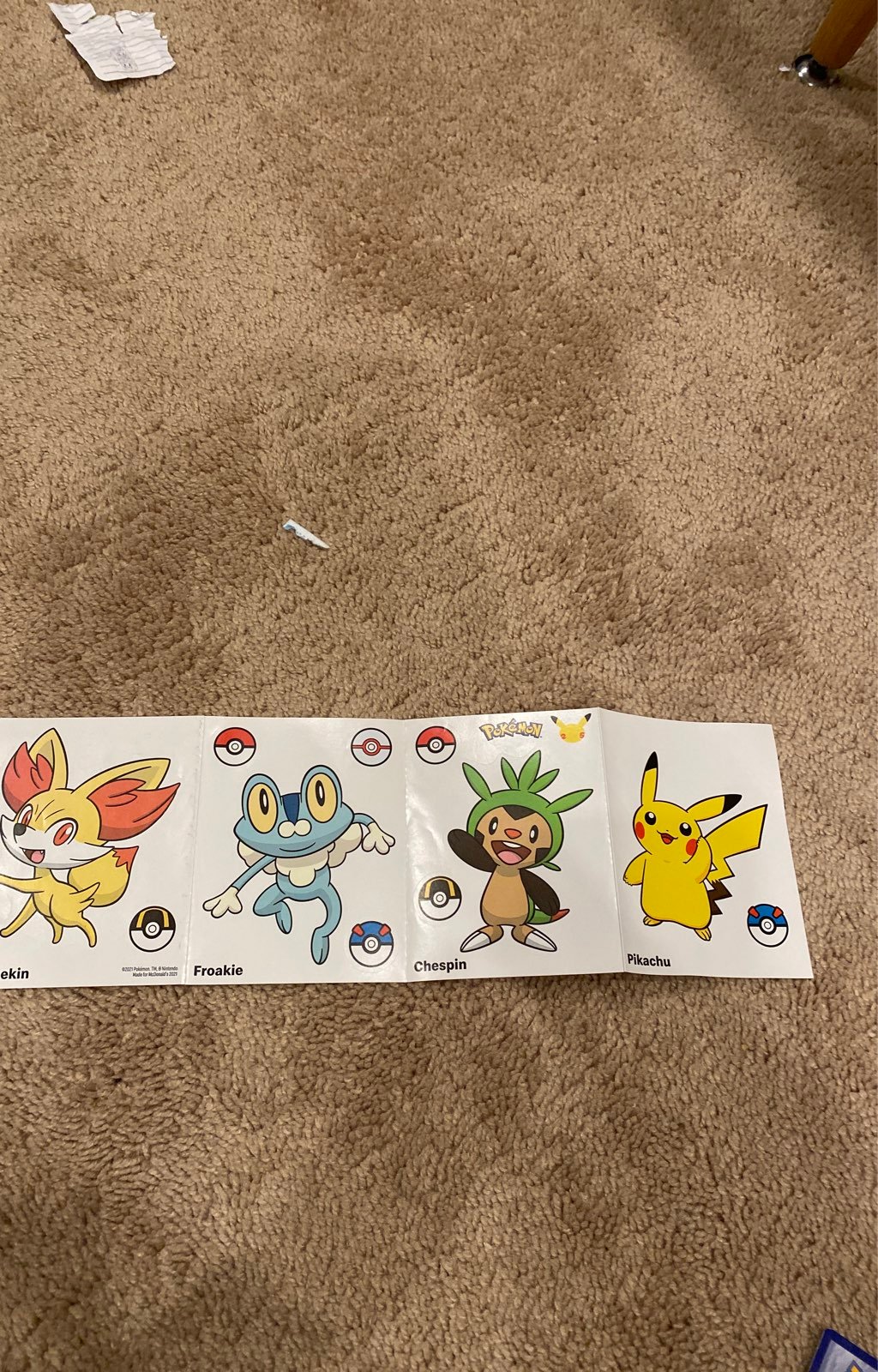 McDonald's Pokémon cards