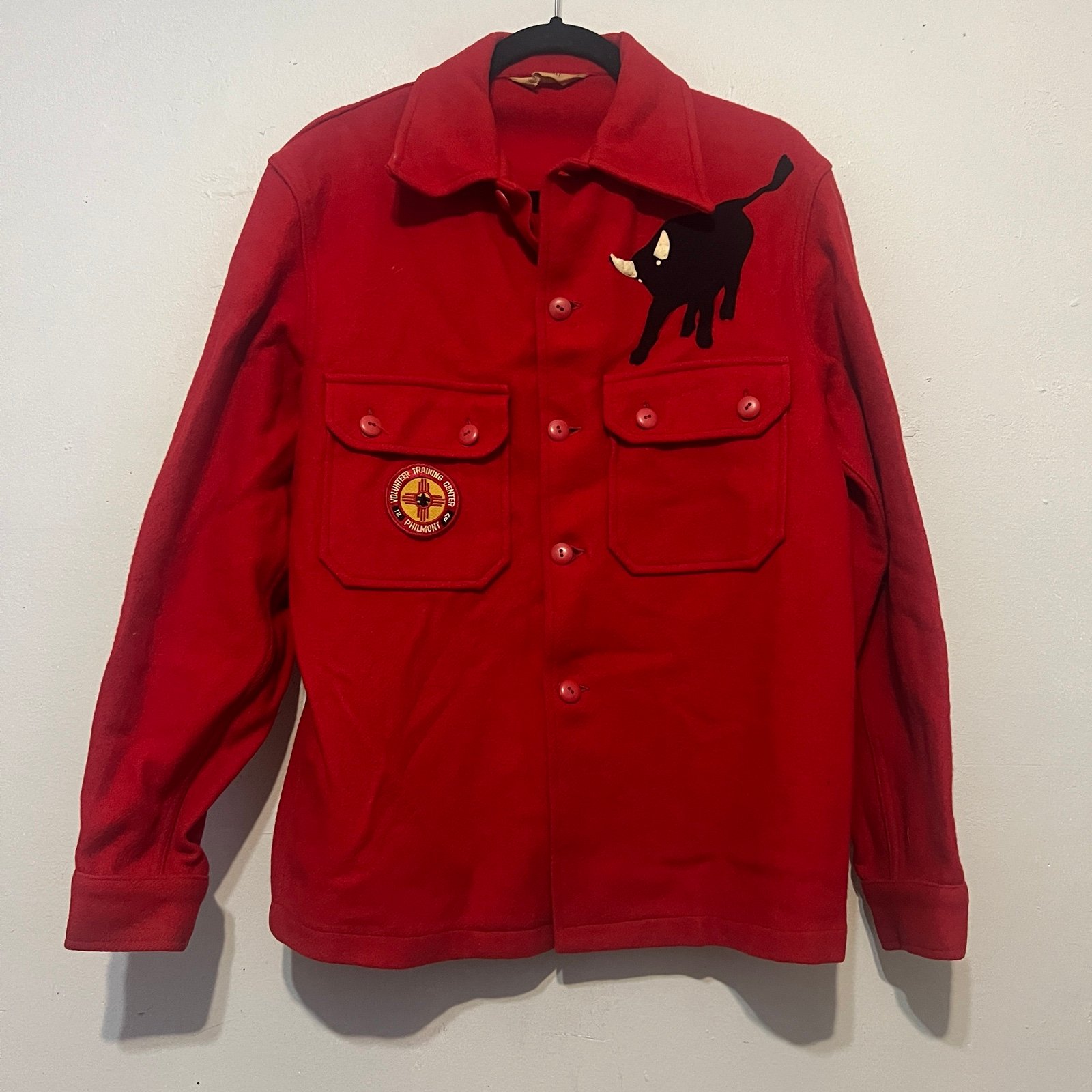 Vintage Boy Scouts of America Official Jacket Wool Red Mens Size Medium