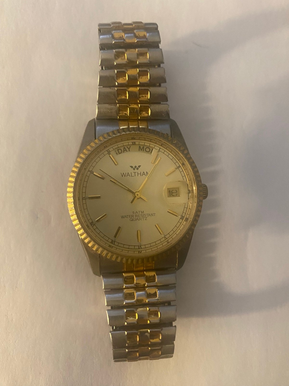 Waltham 5ATM water resistant quartz watch