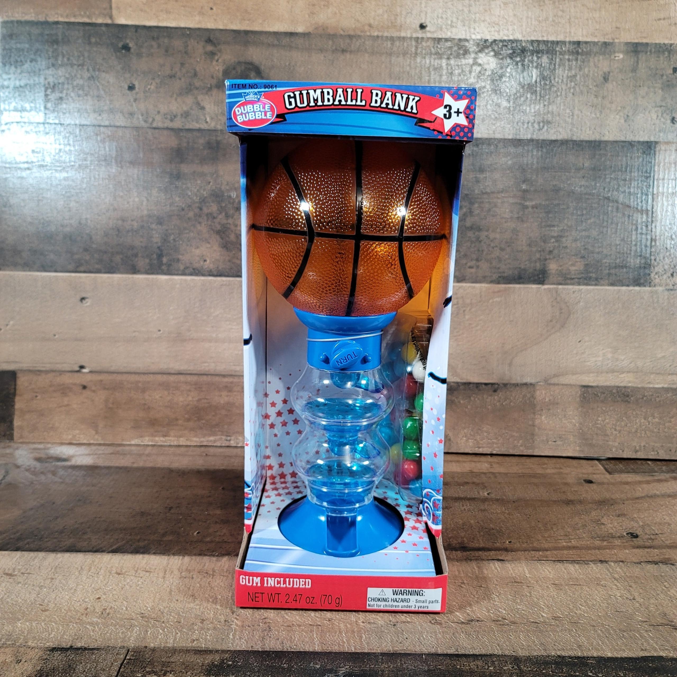 Dubble Bubble Gumball Coin Bank Gum Machine Gumballs Included Basketball Sports