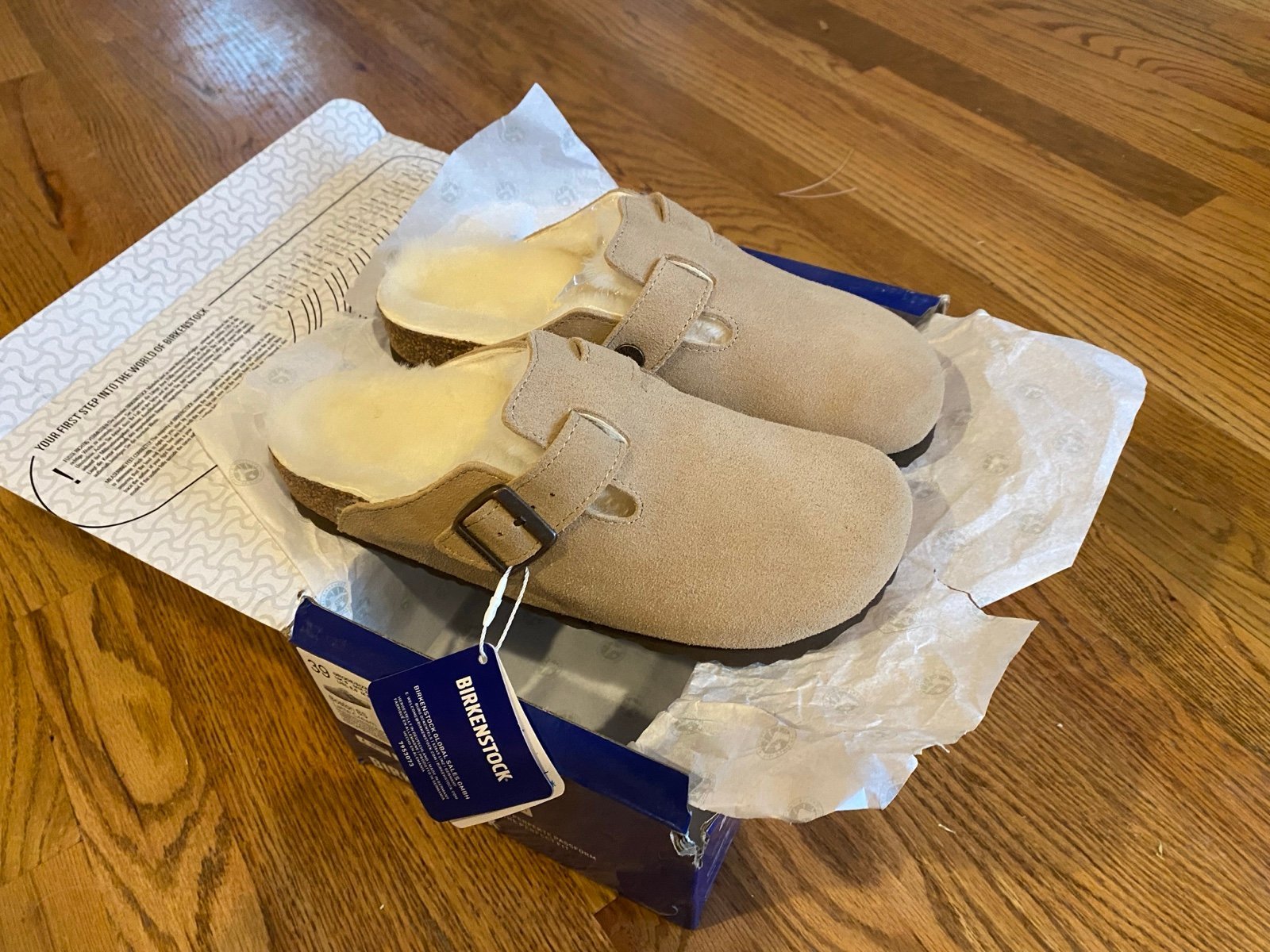 Birkenstock Boston BS Latte Cream 39