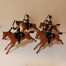 Britain Soldiers Horses- 4 Vintage- 1950s- wonderful!