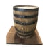 Decorative Vintage Barrel (11.5” Tall And About 8.5” Diameter And Just Under 7lb