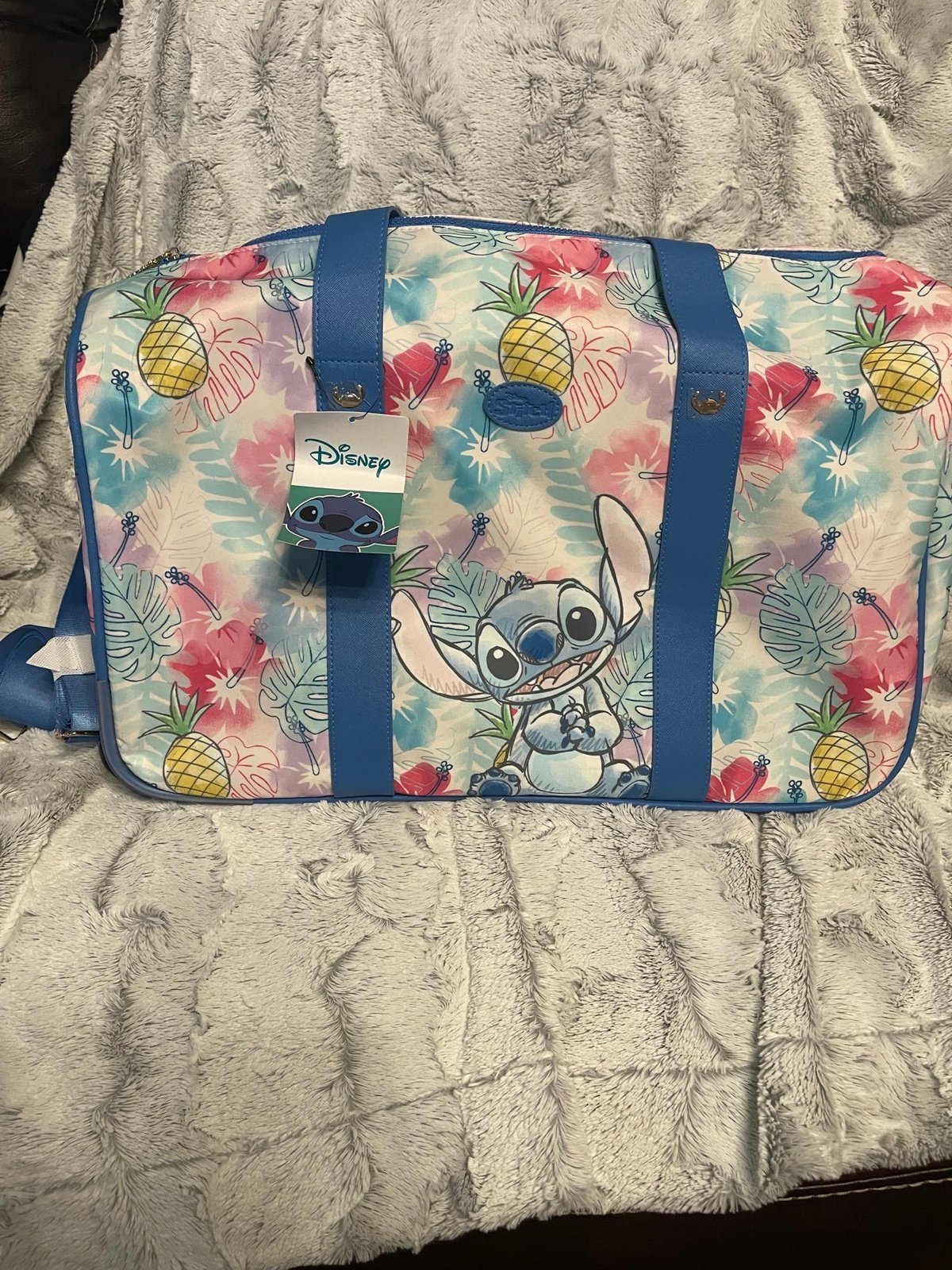 Disney STITCH Rolling Luggage Duffel Bag Weekender