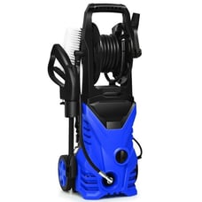 Electric Pressure Washer Cleaner 1.7 GPM 1800W W Hose Reel Blue