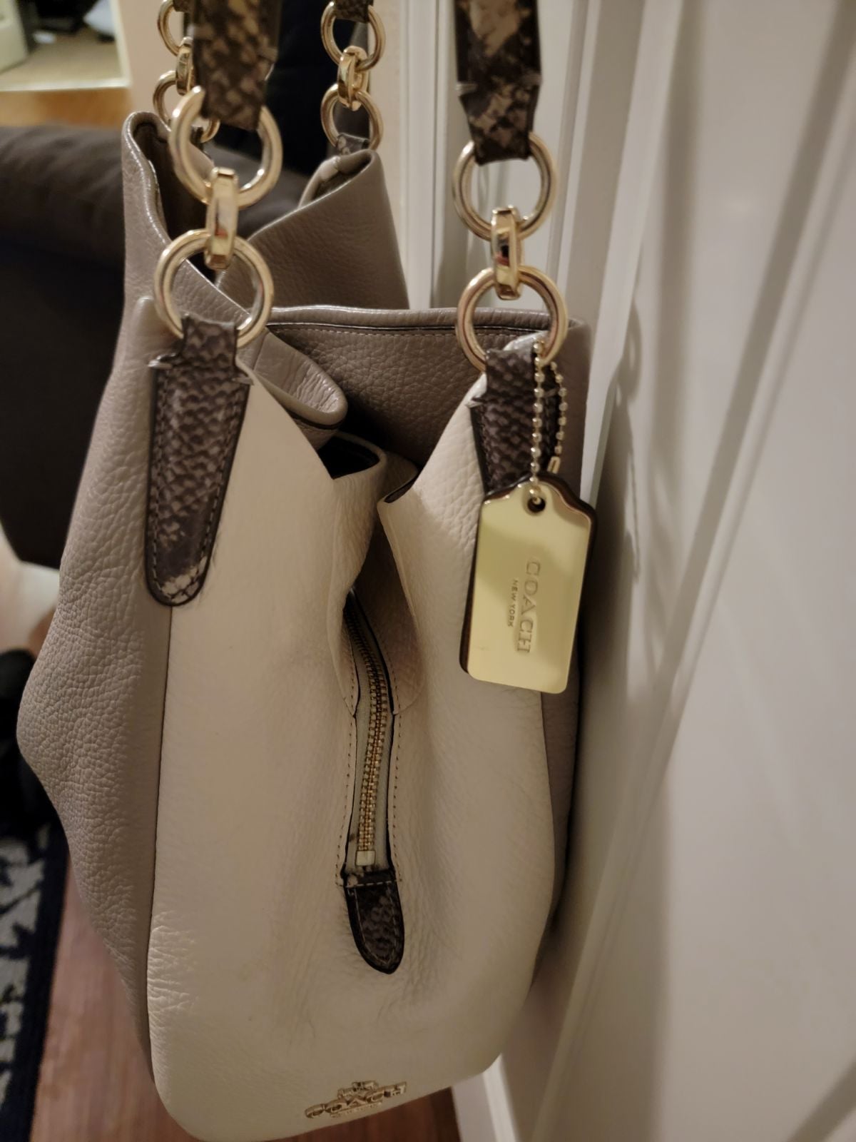 Coach Beige muti color Beige and off white