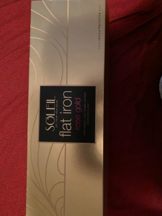 NEW Soleil Rose Gold flat iron