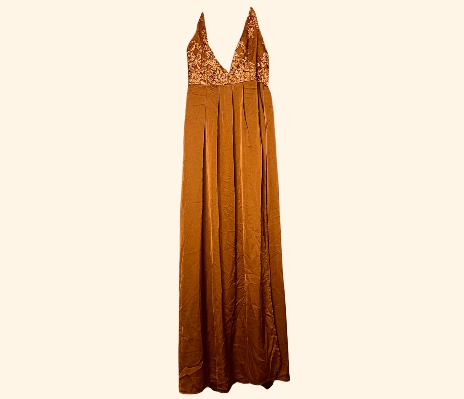 Hello Molly Pure Desire Maxi Dress In Camel Size 6