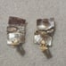 Vintage Sidney Carron French Modernist Silvertone Clip-On Earrings