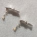 Vintage Sidney Carron French Modernist Silvertone Clip-On Earrings