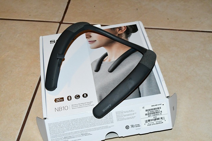 sony srs-nb10 wireless neckband bluetooth speaker WORKS-NEEDS BUTTONS-AS IS W5B