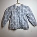 Jacadi Girls Long Sleeve Floral Blouse White Blue 36 Months