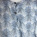 Jacadi Girls Long Sleeve Floral Blouse White Blue 36 Months
