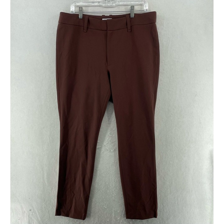 The Reset R Label Dress Pants Women's Sz XL Burgundy Skinny High-Rise Stretch
