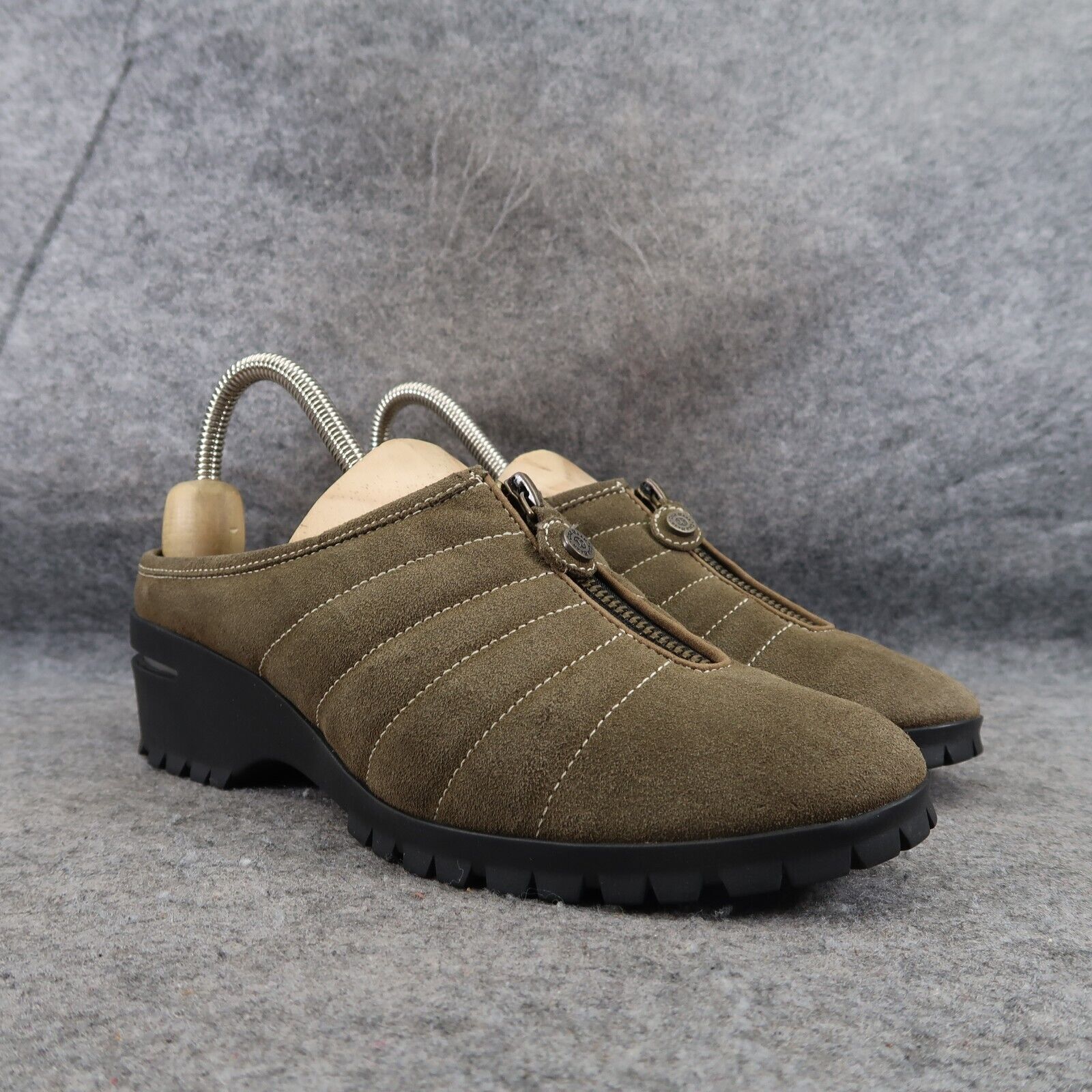 Cole Haan Shoes Women 8 Mule Slip On Comfort Leather Zip Waterproof Fashion Clog