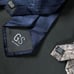 GS Designed in Italy 100% Silk Tie Light Blue beige Paisley NEW WITH TAGS X-LONG