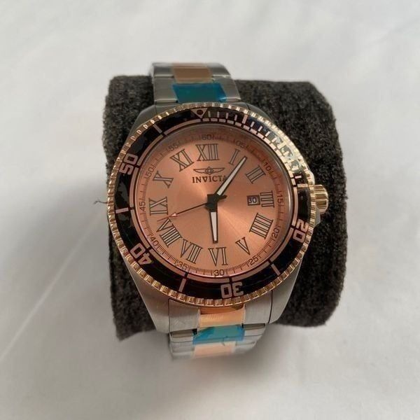 Invicta Pro Diver Rose Dial Two-tone Men's Watch 15001