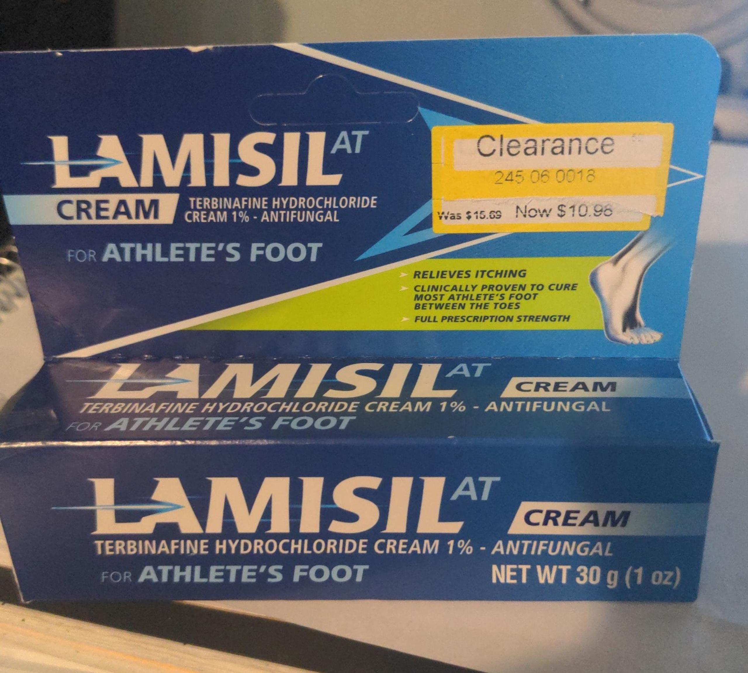 Lamisil AT Antifungal Cream Athlete's Foot 1oz, Exp 7/26