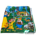 Disney Snow White Seven Dwarves Rare Vintage Beach Towel Bright Colorful