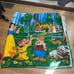 Disney Snow White Seven Dwarves Rare Vintage Beach Towel Bright Colorful