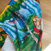 Disney Snow White Seven Dwarves Rare Vintage Beach Towel Bright Colorful