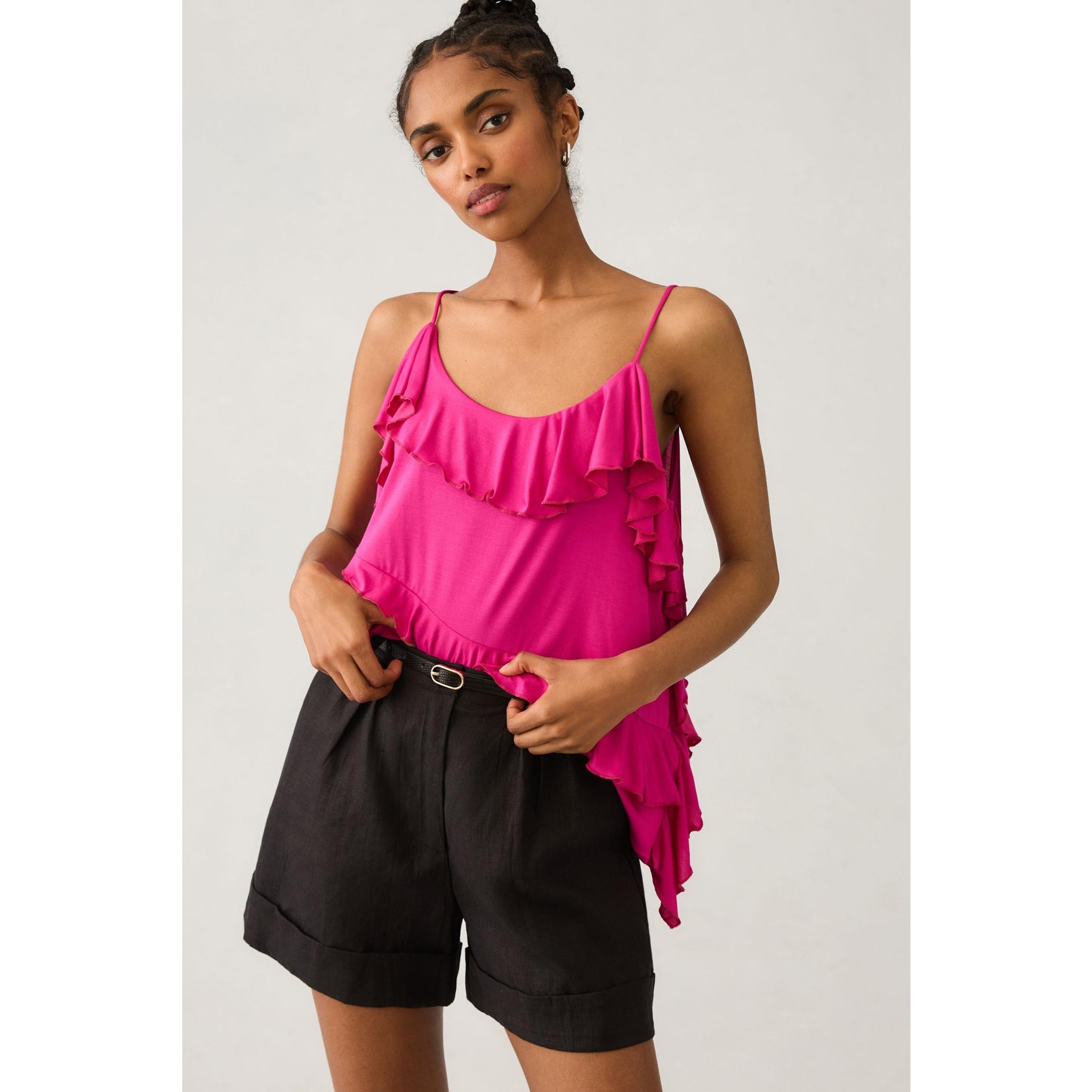 Anthropologie Asymmetrical Ruffle Cami - New Small