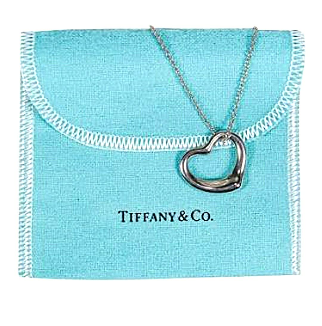Tiffany & Co open heart necklace