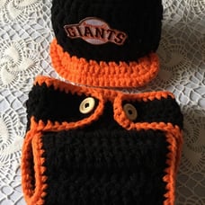 Crochet San Francisco Giants Crochet Babyoutfit