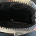 Aurora Vintage Clutch Black Rose Scale Grid Purse Handbag H60523