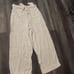 CYNTHIA ROWLEY WHITE 100% LINEN PULLON ELASTIC WAIST SIZE 12