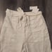 CYNTHIA ROWLEY WHITE 100% LINEN PULLON ELASTIC WAIST SIZE 12