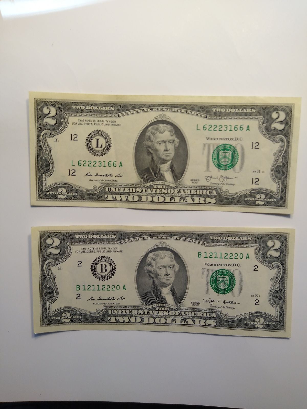 2 with printing error