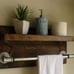 Modern Industrial Towel Bar Shelf