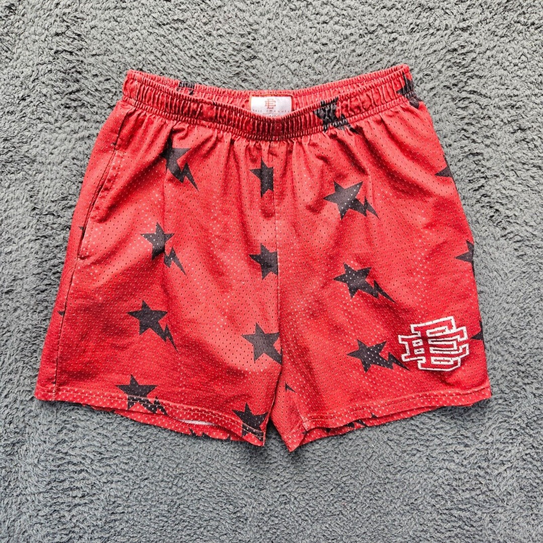 Eric Emanuel Shorts Men Size Large Red Athletic Casual Short