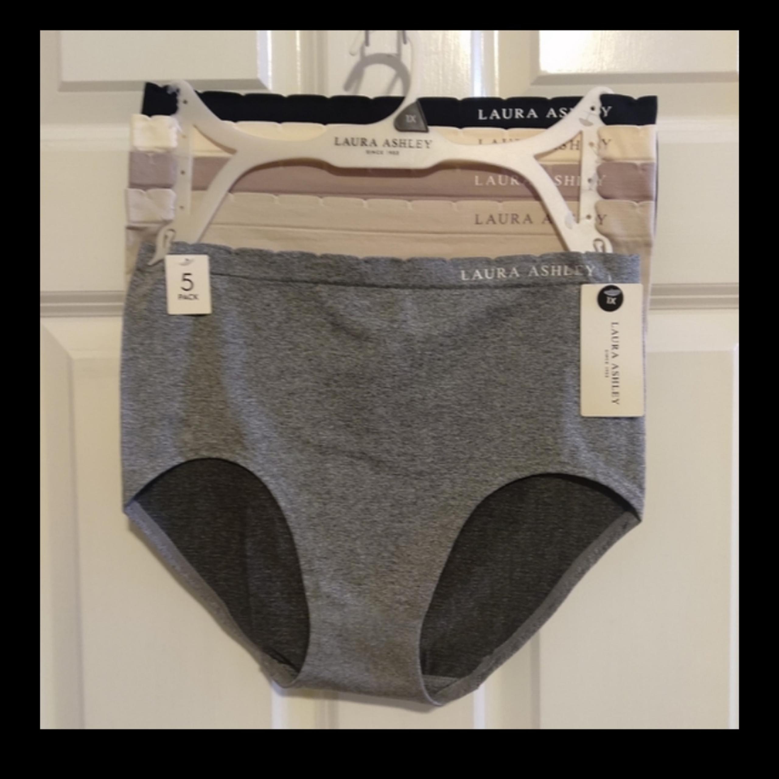 NEW Laura Ashley Women's 5 pc  Briefs Size 1x