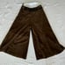Double D Ranch Authentic Suede Leather Palazzo Cropped Pants