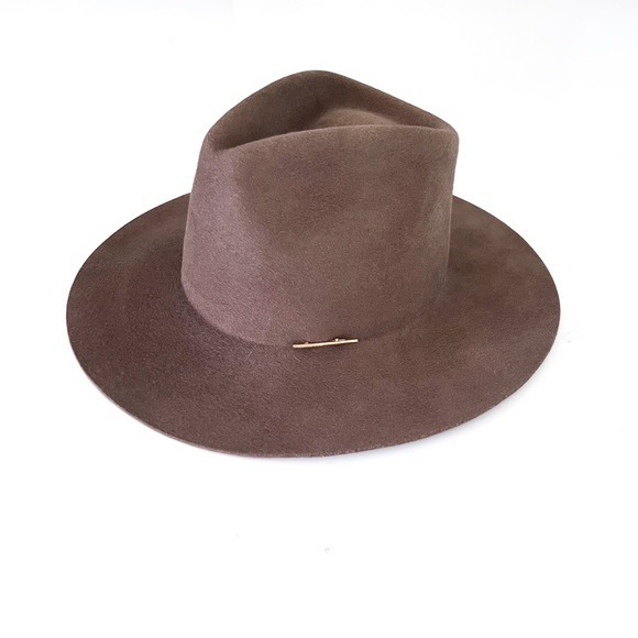 Janessa Leone Kit Wool Fedora Hat