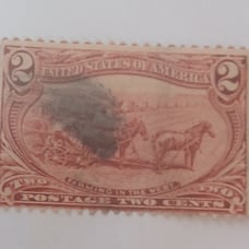 US stamp #286 - Farming in the West (1898) 2¢
