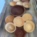 Large Boho Basket Wall Set of 14 Assorted Wicker Rattan Gallery