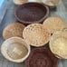 Large Boho Basket Wall Set of 14 Assorted Wicker Rattan Gallery