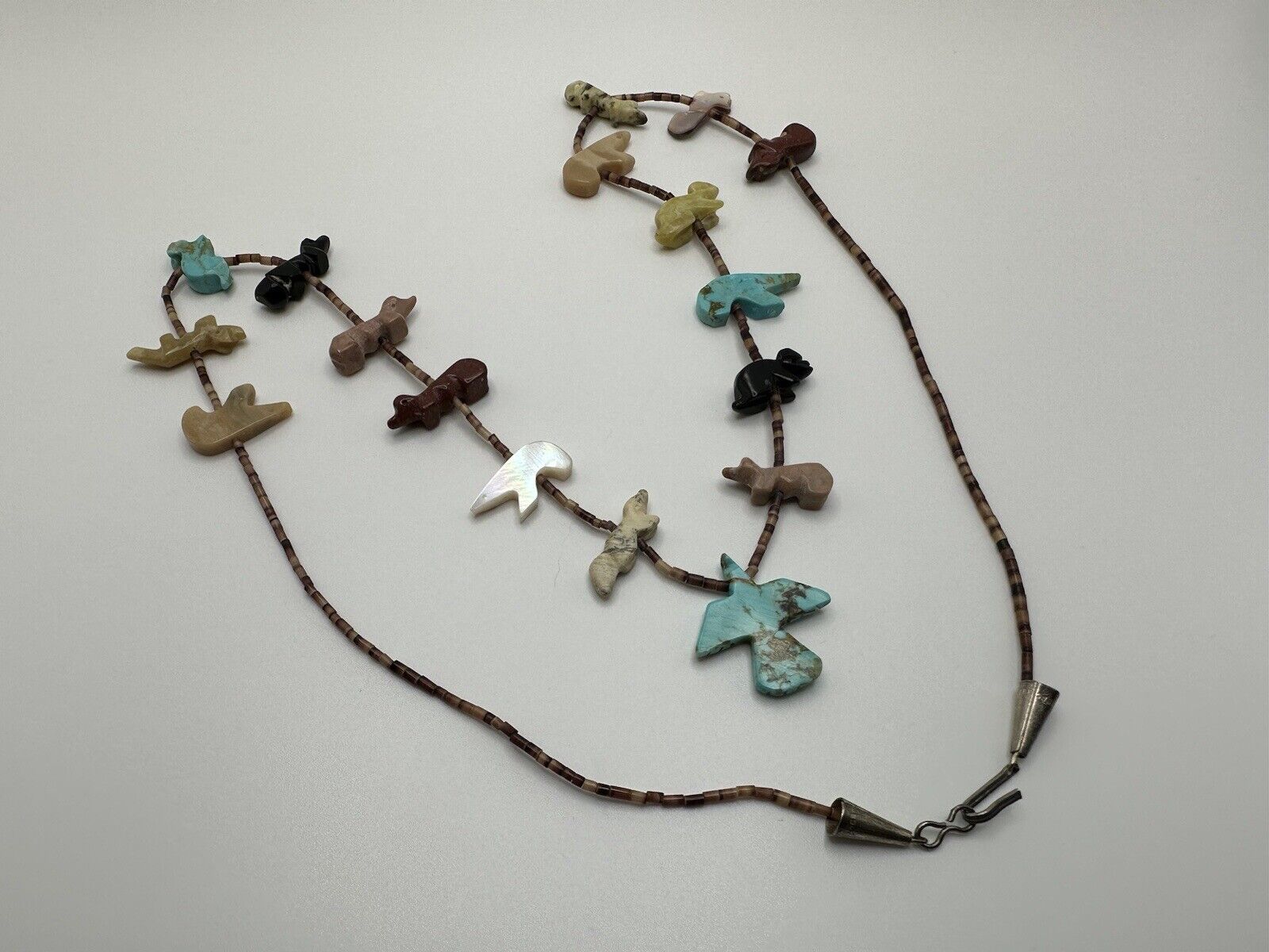 Vintage Sterling Silver Sterling Silver Native American Animal Spirit Necklace