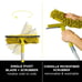 DocaPole Window Washing Kit with 5-12 ft Telescoping Extension Pole (20+ Foot Re