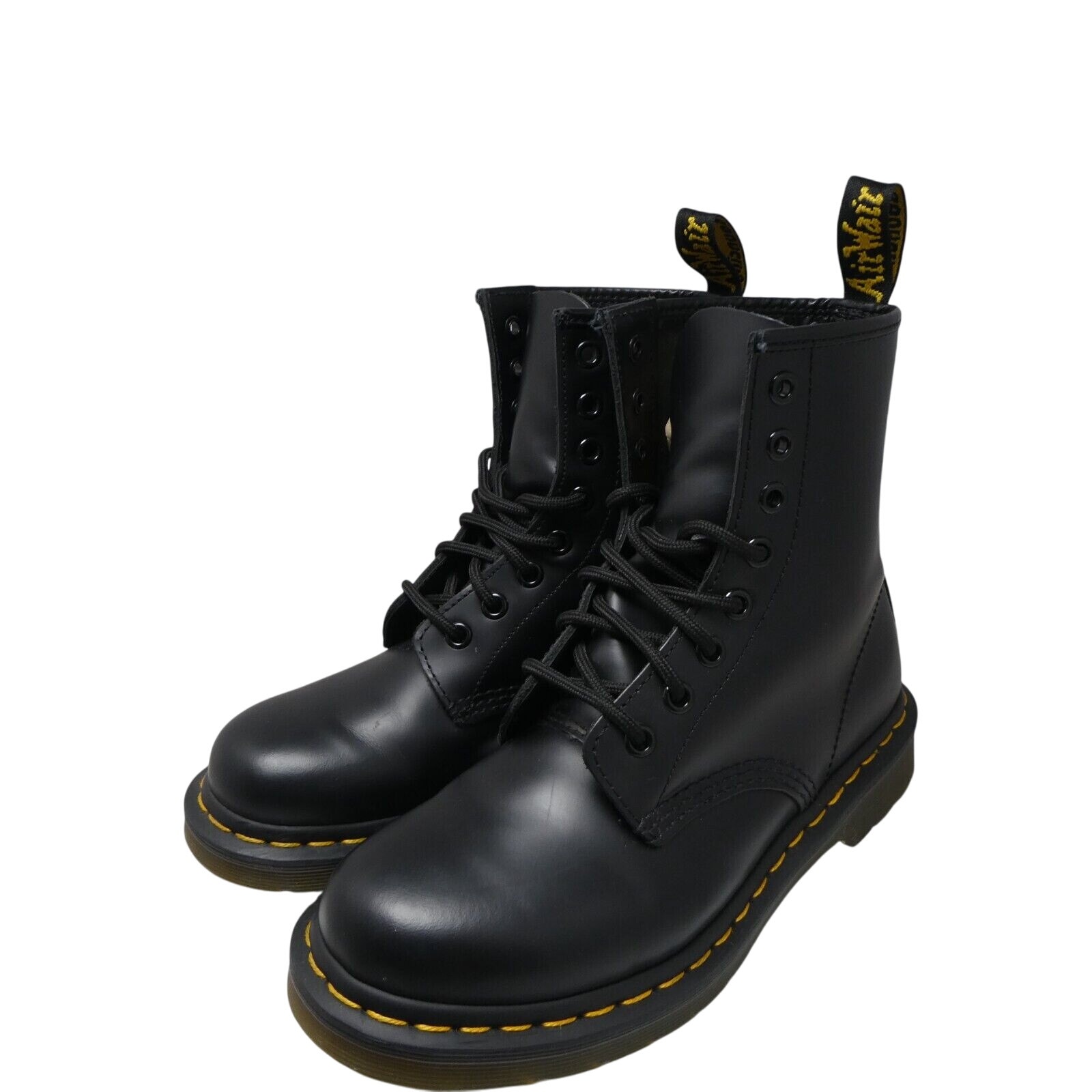 Dr. Martens 1460 Women's Original Smooth Leather Lace Up Boots - Black, Size 6
