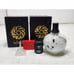 La-Tee-Da! Lot Of 2 Effusion Fragrance Lamp White With Black Dots & Tracers Lamp