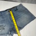 Don Ed Hardy Women’s 34” “Born Free” Painted Birds Design Denim Cut Off Shorts