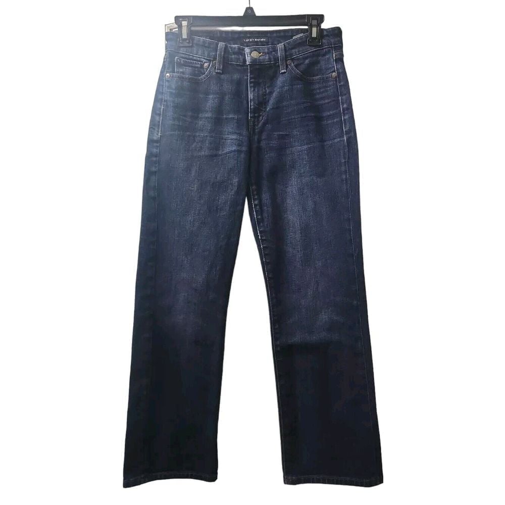 Lucky Brand Womens Size 2 Ava Slim Crop Jean Dark Wash